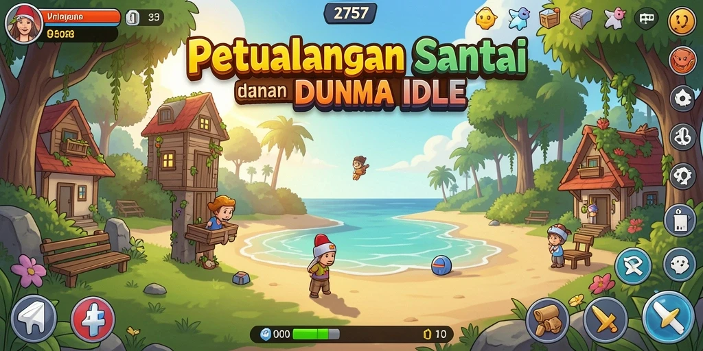 Tampilan gameplay yang menarik dan menenangkan di 2757.