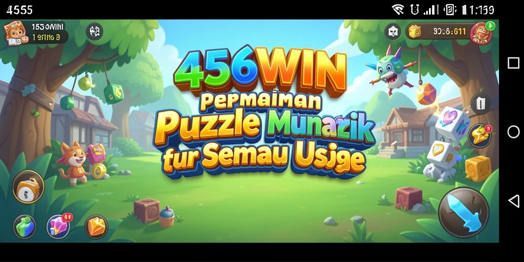 Tampilan gameplay <strong>456WIN</strong> dengan puzzle yang penuh warna dan tantangan.