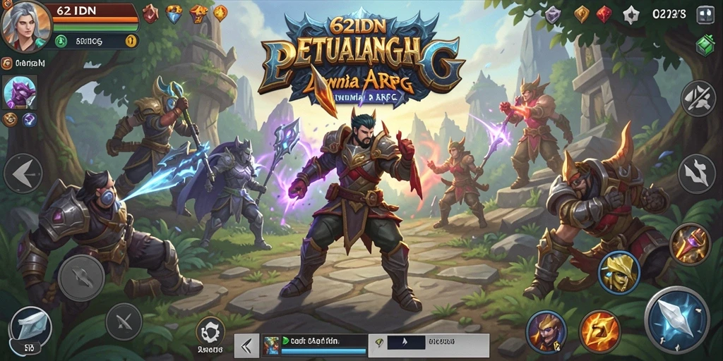 Tangkapan layar 62IDN menunjukkan aksi seru dalam pertempuran ARPG.