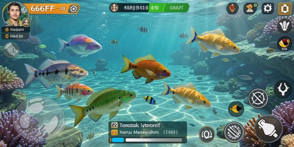 Gameplay menarik dari 666FF saat menembak ikan.