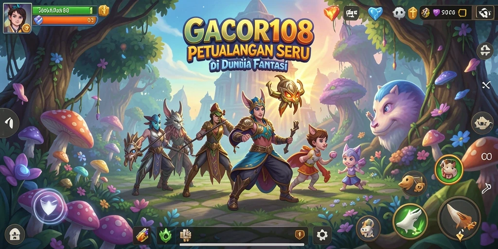 Tangkapan layar dari gameplay GACOR108 yang menampilkan misi petualangan.