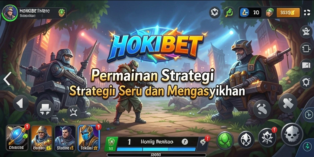 Tampilan gameplay HOKIBET yang menonjolkan aksi strategi yang cerdas.
