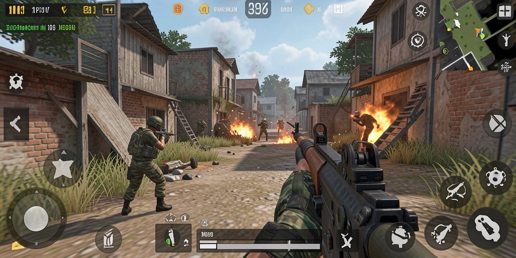 Tangkapan layar utama JPS88 menampilkan aksi seru dalam gameplay TPS.