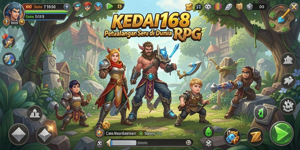Gameplay seru KEDAI168 dengan grafis menawan di dunia RPG.