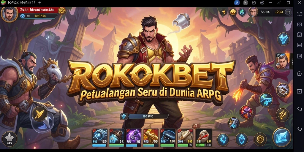 Tangkapan layar gameplay menampilkan aksi mendebarkan dalam ROKOKBET.