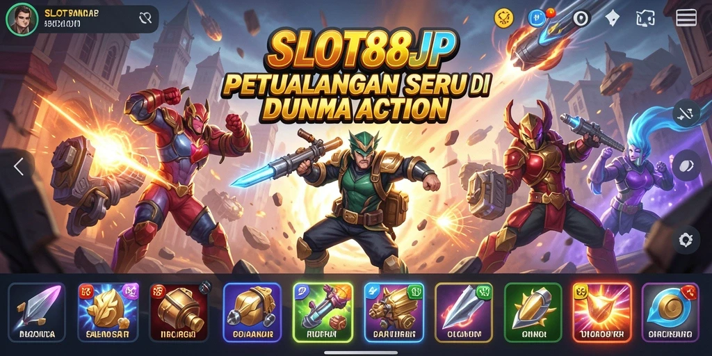 Screenshot menampilkan gameplay SLOT88JP yang seru dan menantang.