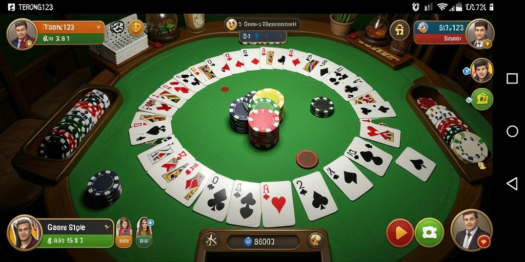 Screenshot gameplay Gaple yang seru di TERONG123.